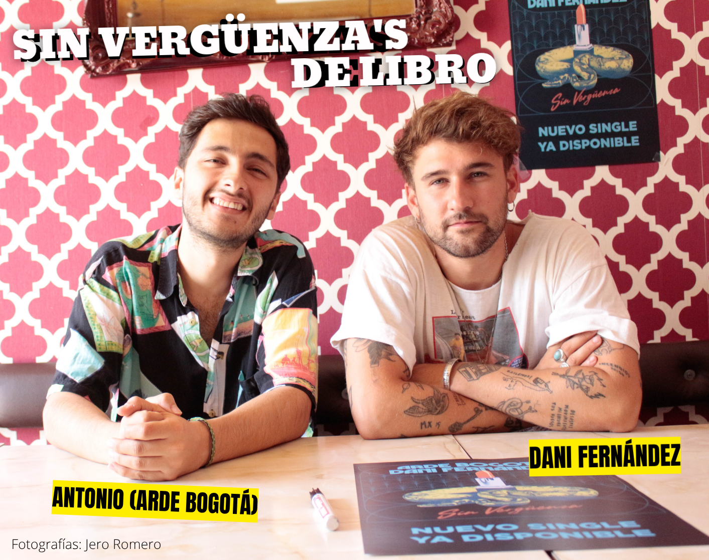Sin vergüenza's de libro. Entrevista a Antonio de Arde Bogotá y Dani Fernández. arde bogotá - dani fernández